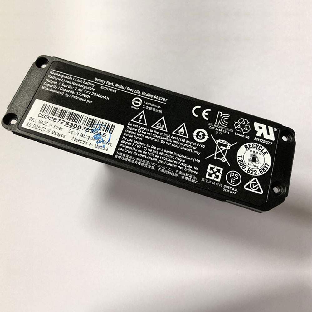 Batterie pour Bose SOUNDLINK Mini I one Speaker 63287, 2230mAh/17Wh 