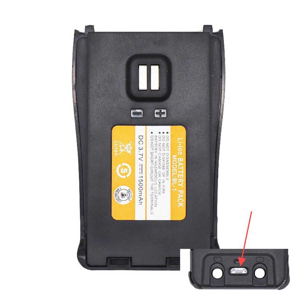 Batterie pour Baofeng BF-888H BF-888S BL-1, 1500mAh 