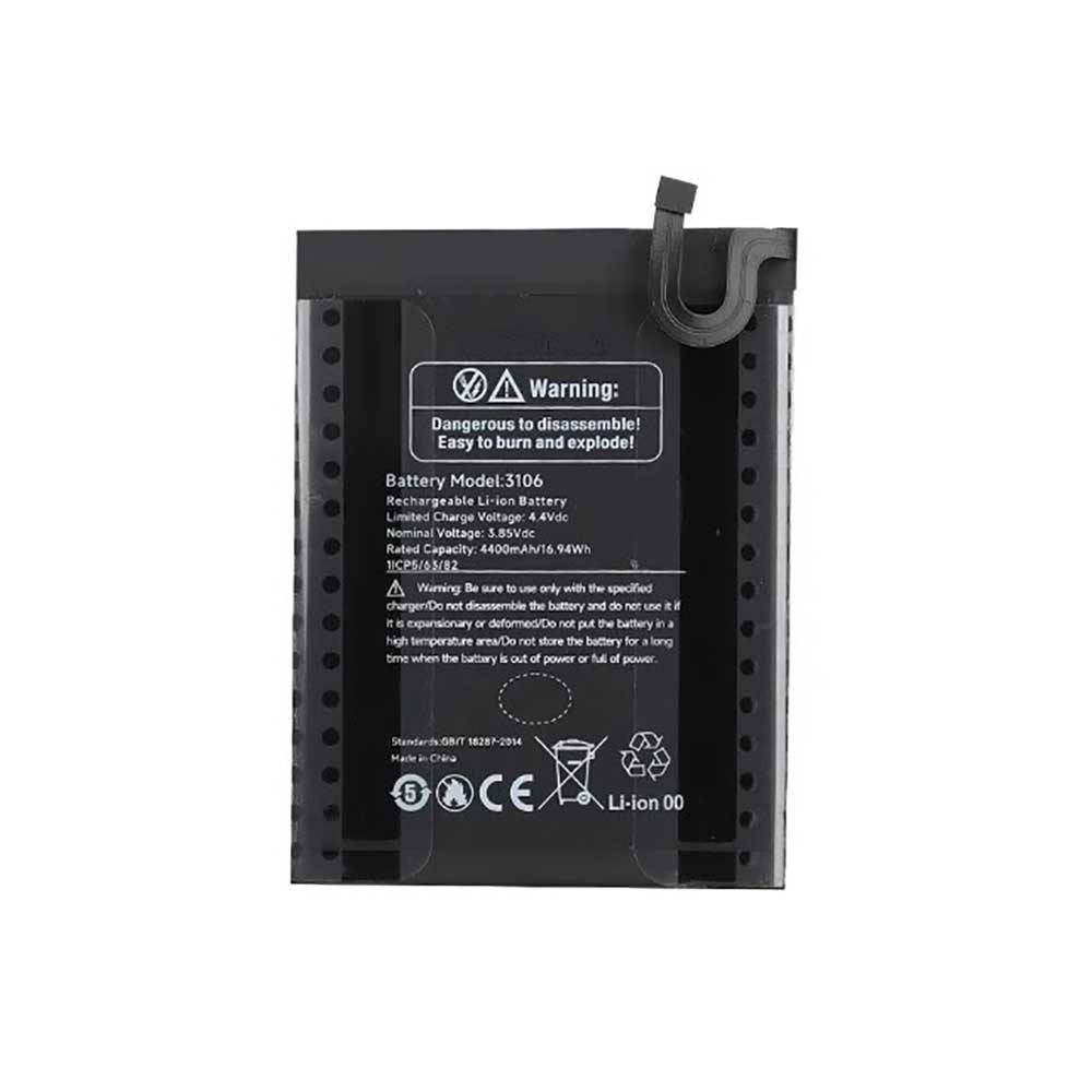 3.85V 4400mAh  Smartphone Battery 3106