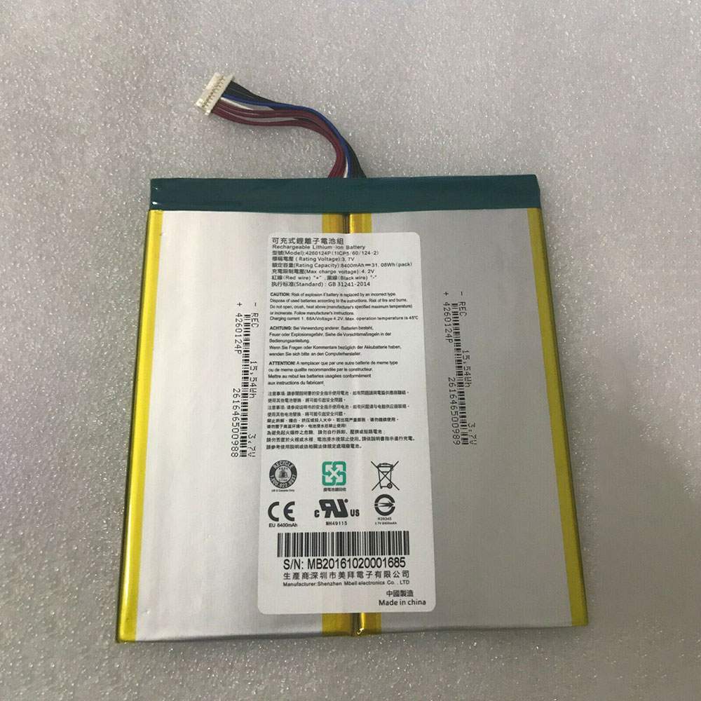 Acer 1ICP5/60/124-2 Tablet Accu batterij