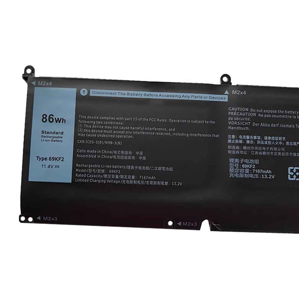 Dell XPS 15 9500 2020  P87F P45E P91F battery 