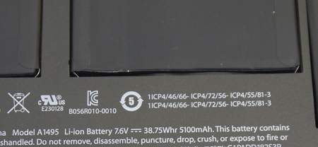 Apple MacBook Air 11&quot; A1465 2013 MD711LL/A battery 