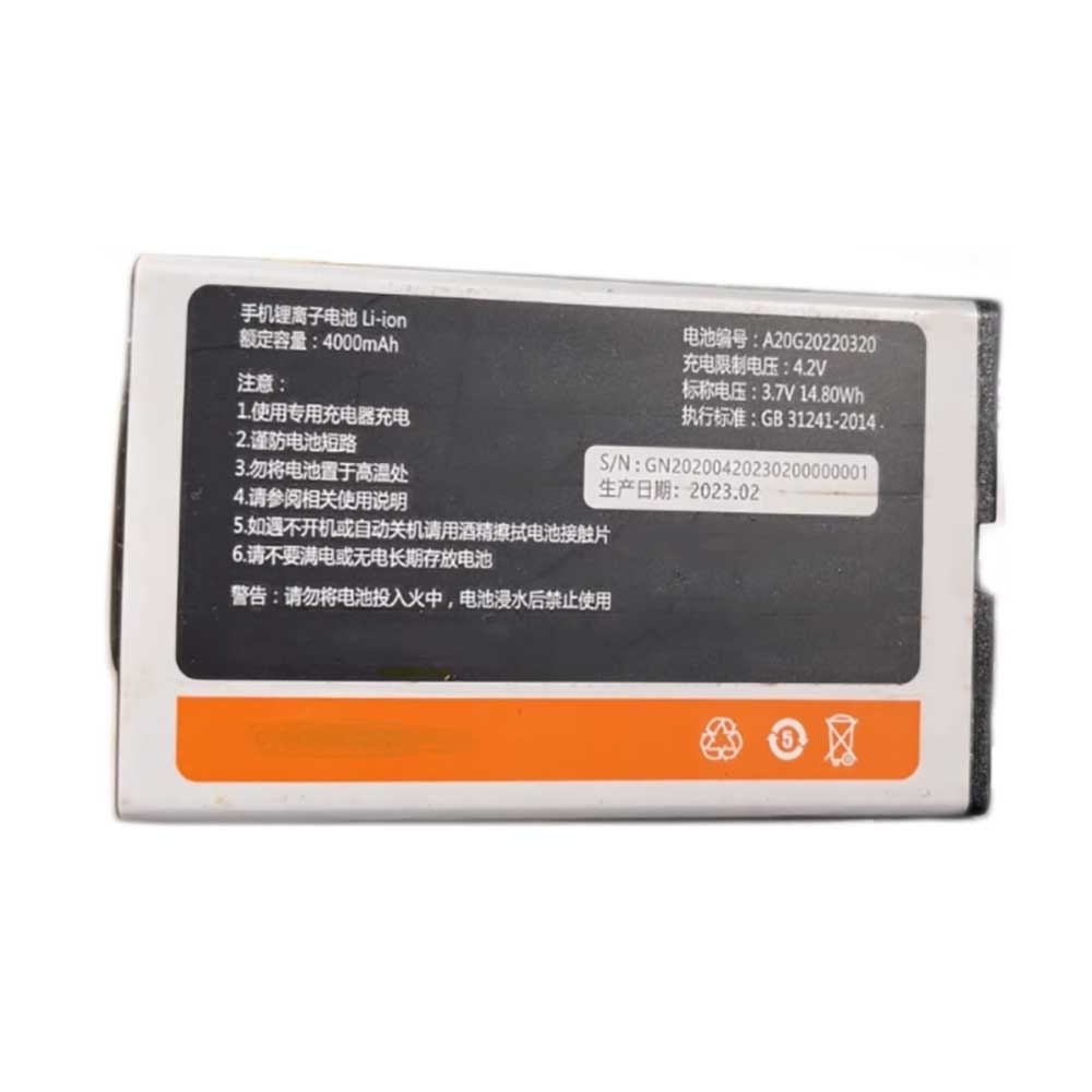 Batterie pour Gionee V19 L19 A20G20220320, 4000mAh 