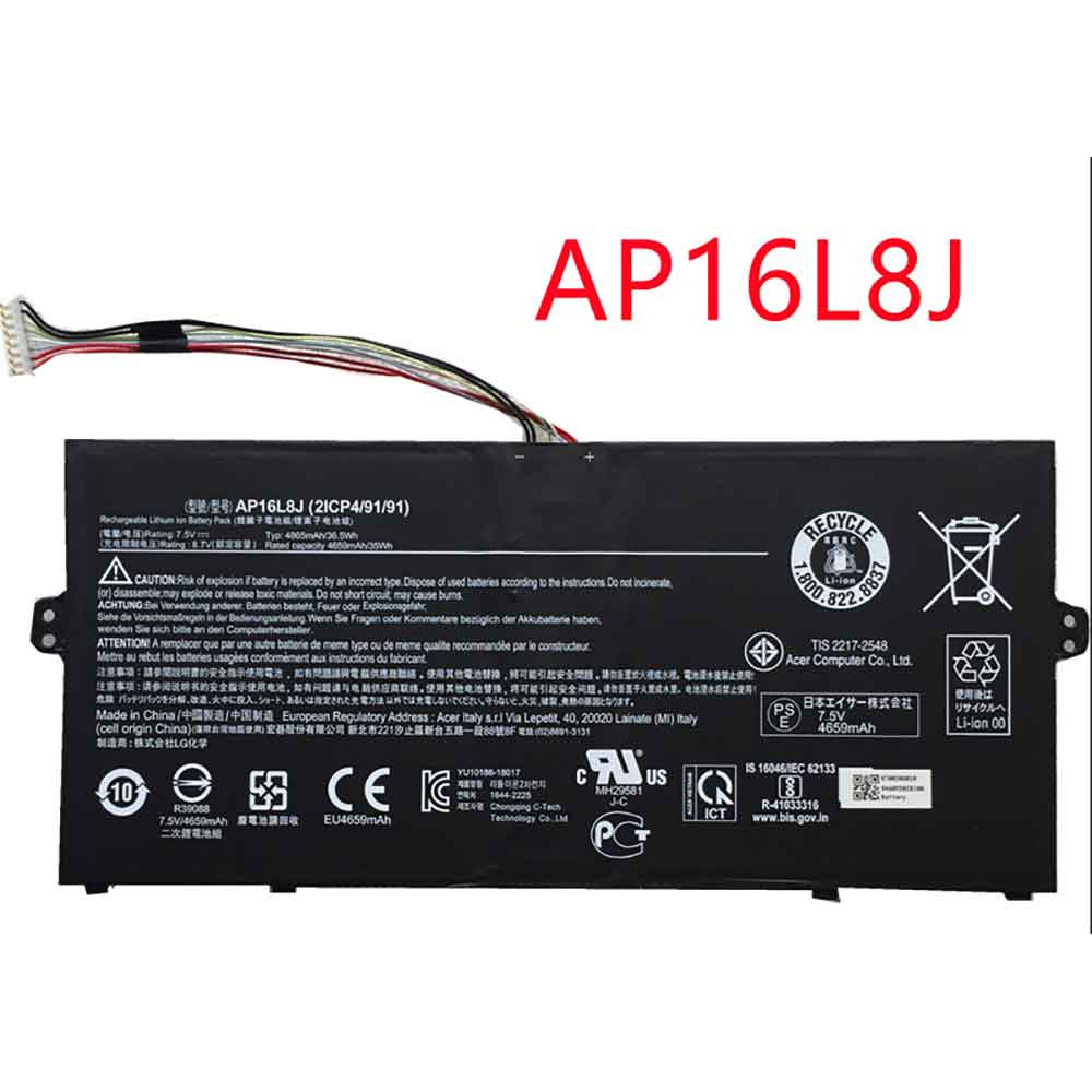 Acer AP16L8J Laptop accu batterij