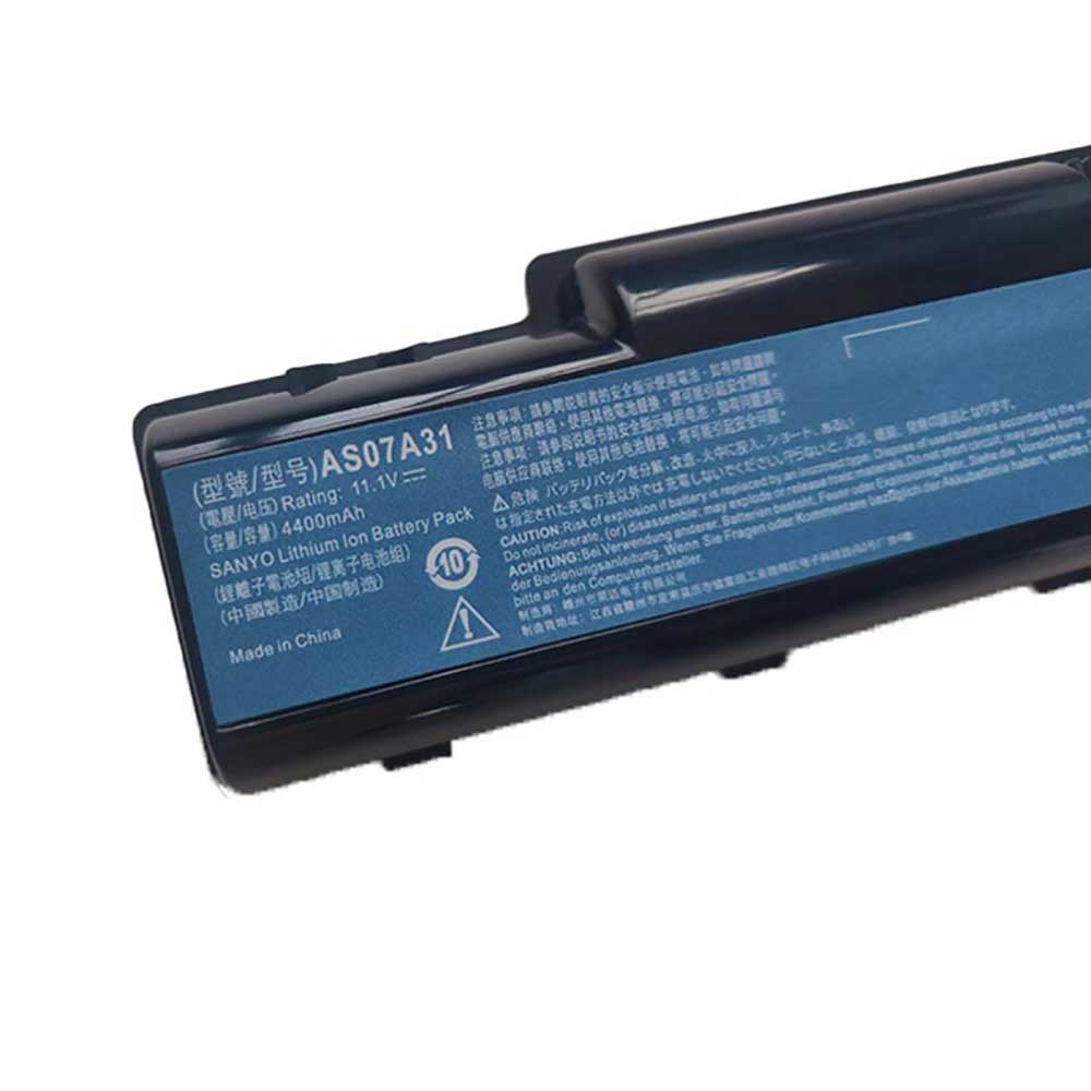 Batterie pour Acer Aspire 2930G 4740G 5738G 4930 5735 AS07A31, 4400mAh 