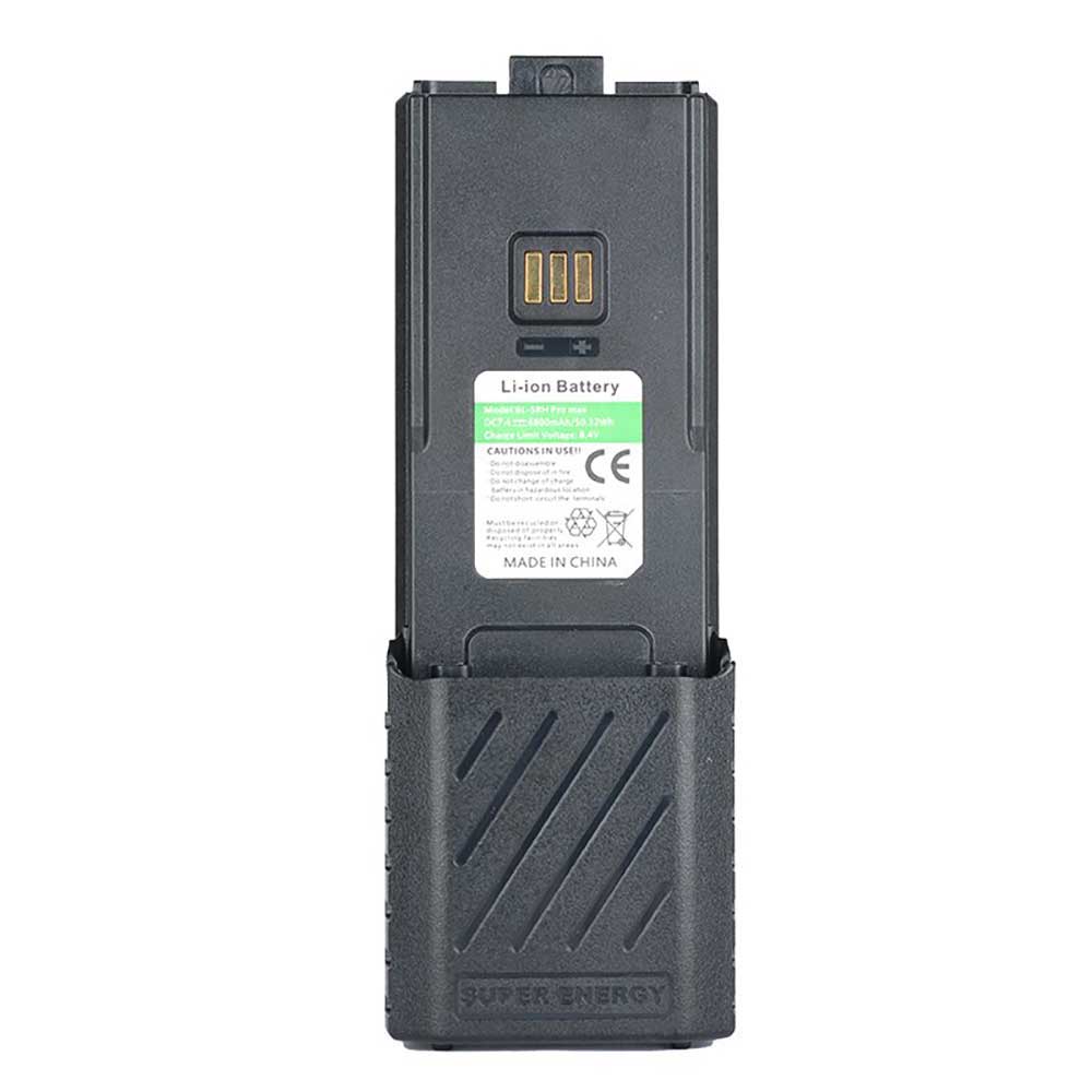 Batterie pour Baofeng BF-K5 Plus, UV-5RH, UV-5RM, GM-5RH, AR-5RM BL-5RH, 6800mAh 