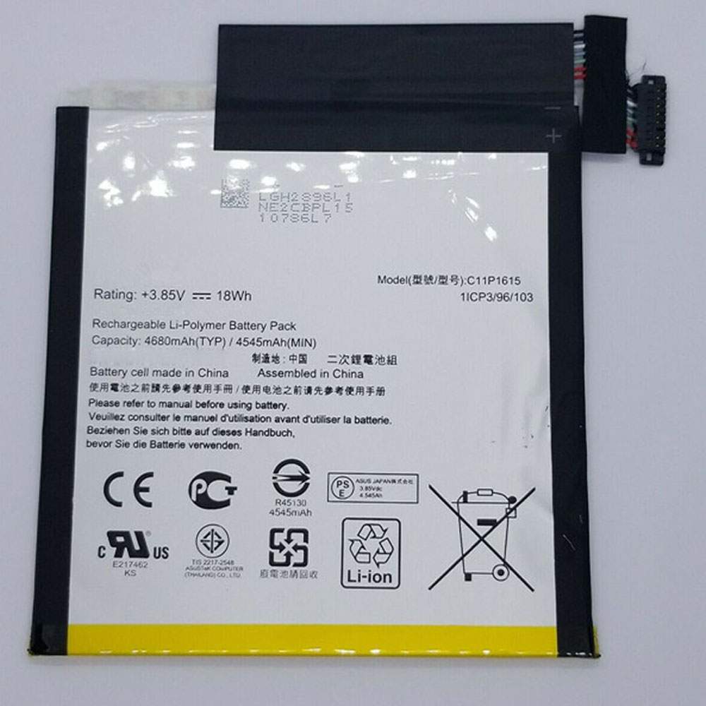 ASUS C11P1615 Tablet Accu batterij