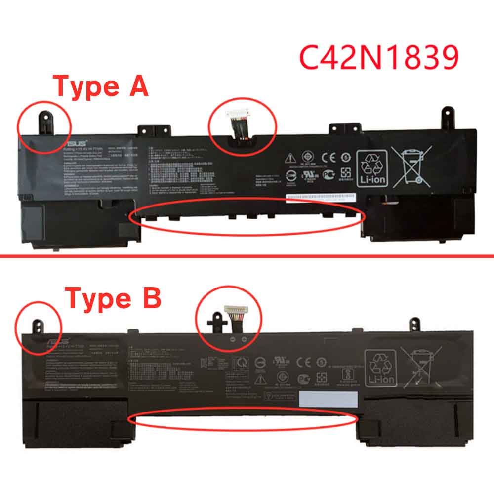 Asus ZenBook 15 UX534FA UX534FT UX563FD Q536FD(Type A) battery 