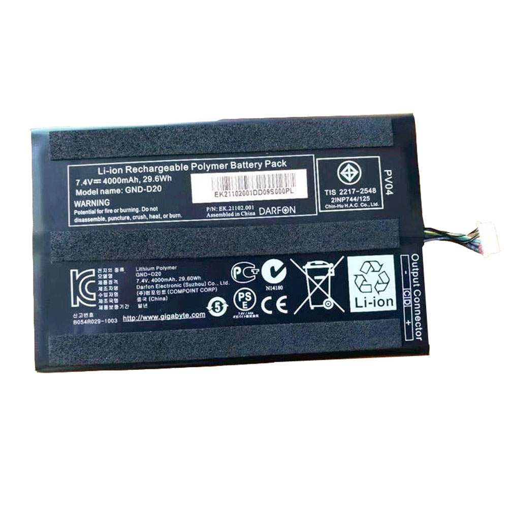 Gigabyte GND-D20 Tablet Accu batterij