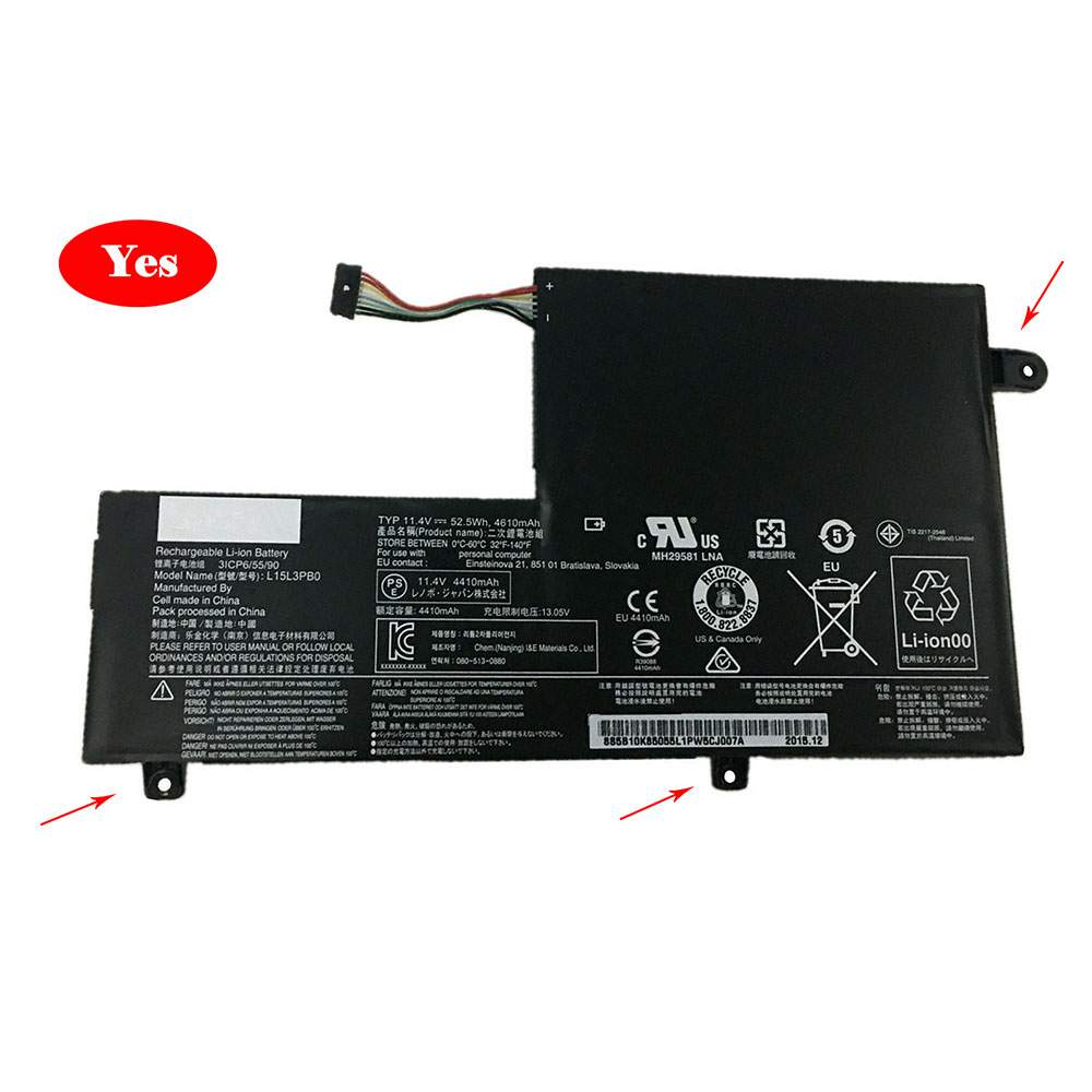 L15C3PB1 for Lenovo Yoga 510 Ideapad Flex 4-1470 1480 1580