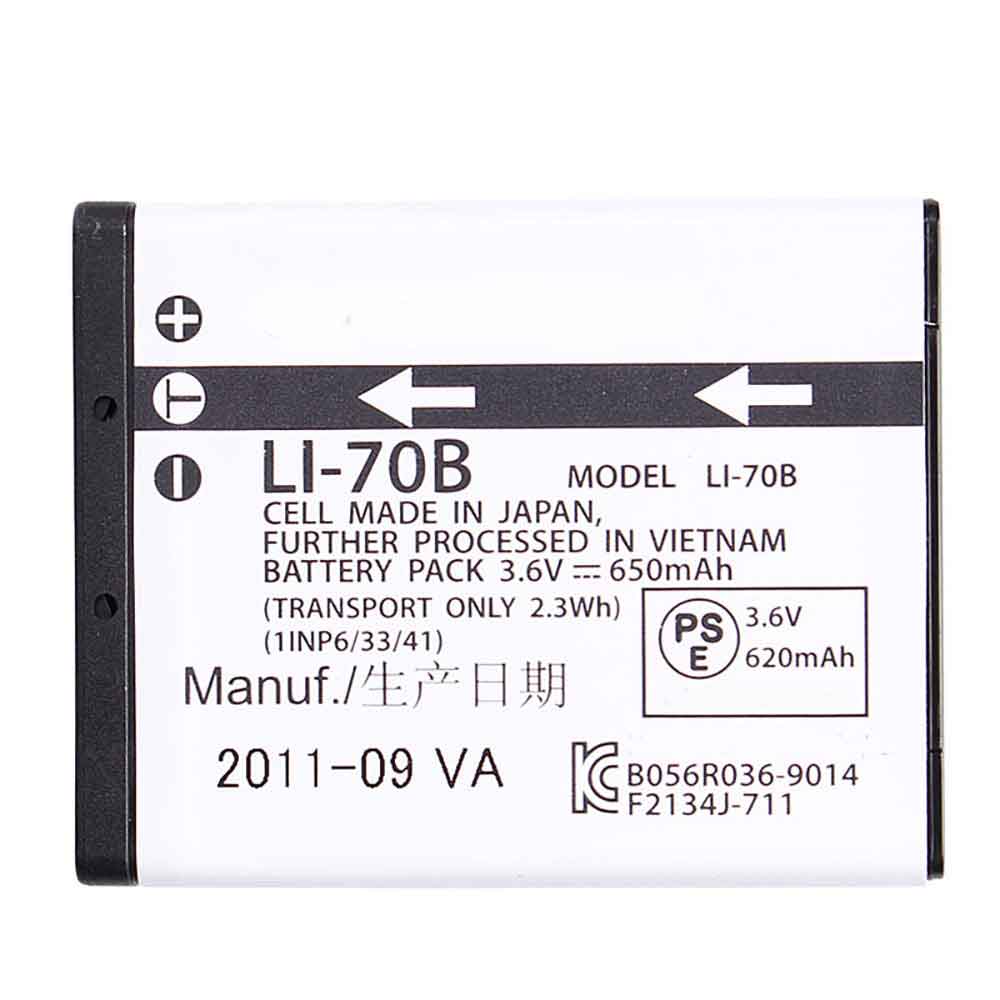 OLYMPUS LI-70B Camera Accu batterij