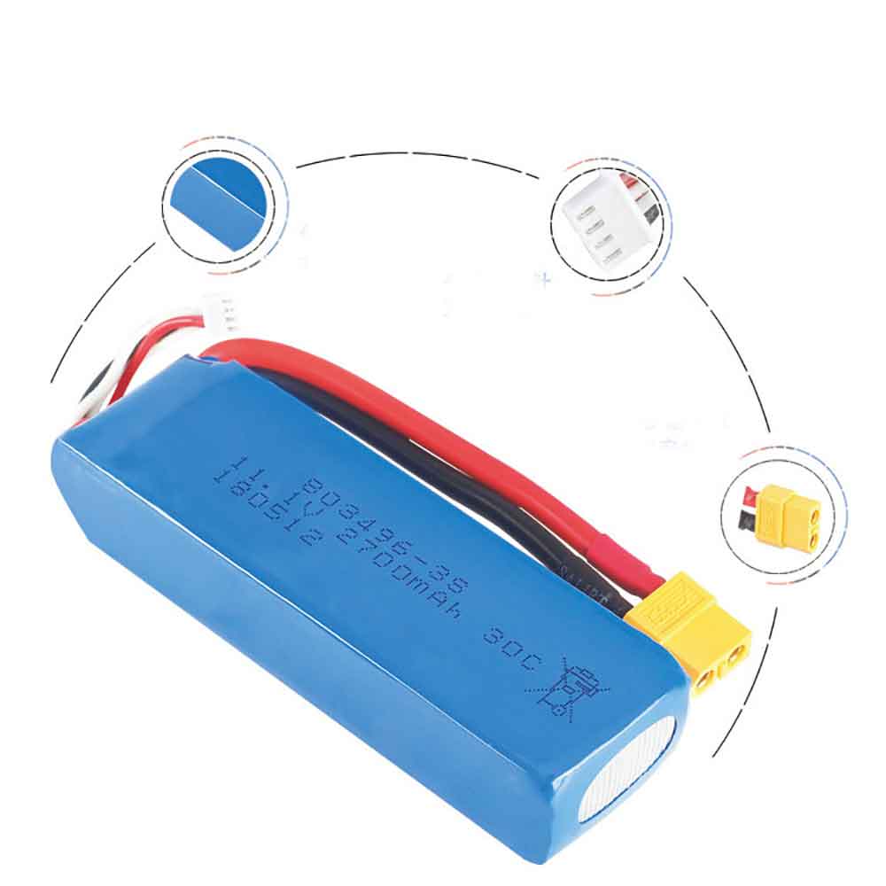 Batterie pour Hongjie V303 V393 WL913 803496, 2700mAh 