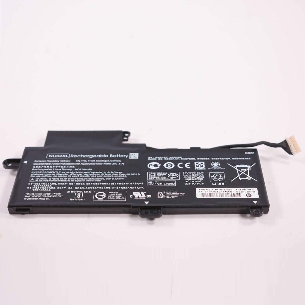 NU02XL for HP HSTNN-UB6U TPN-W117 843535-541 Series