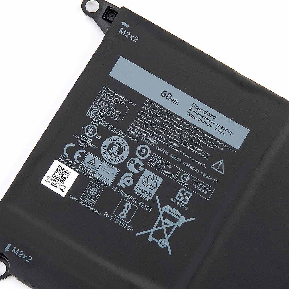 Dell XPS 13 9360 13-9360-D1605G D1705 RNP72 0RNP72 TP1GT 0TP1GT battery 