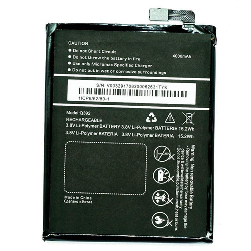 Micromax Q392 Mobiele Telefoon Accu batterij
