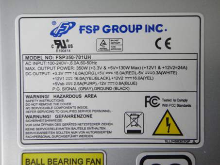  New  FSP Group FSP350-701UH 350w 1U 

Server Power Supply charger 