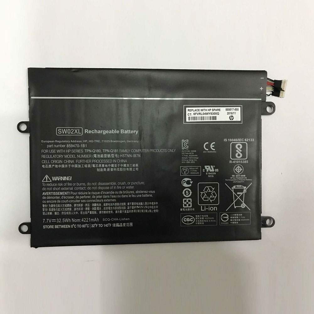 HSTNN-IB7N for HP Notebook x2 210 G2 Detachable PC 10