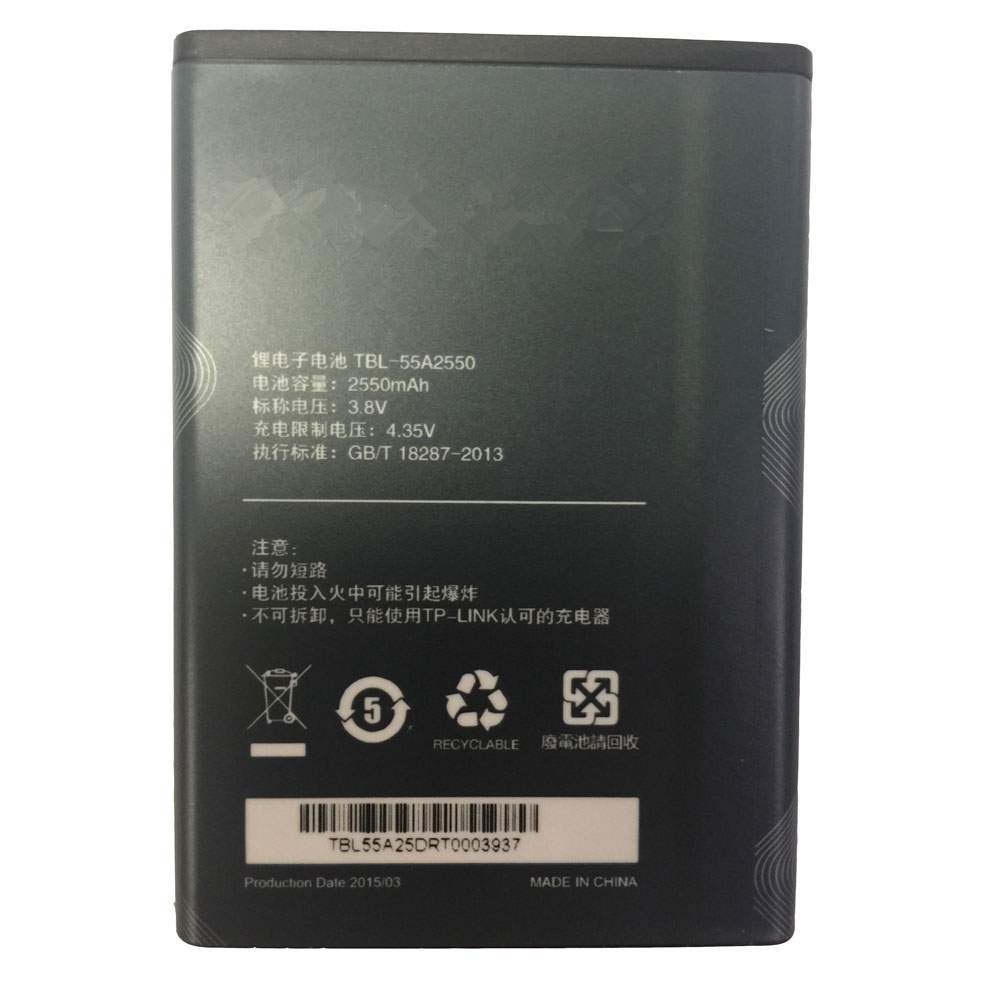 TP-LINK TBL-55A2550 Draadloze Router Accu batterij