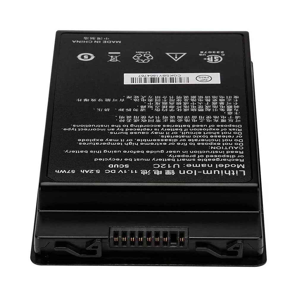 Batterie pour Durabook U12C Scud U12CSCUD, 5200mAh 