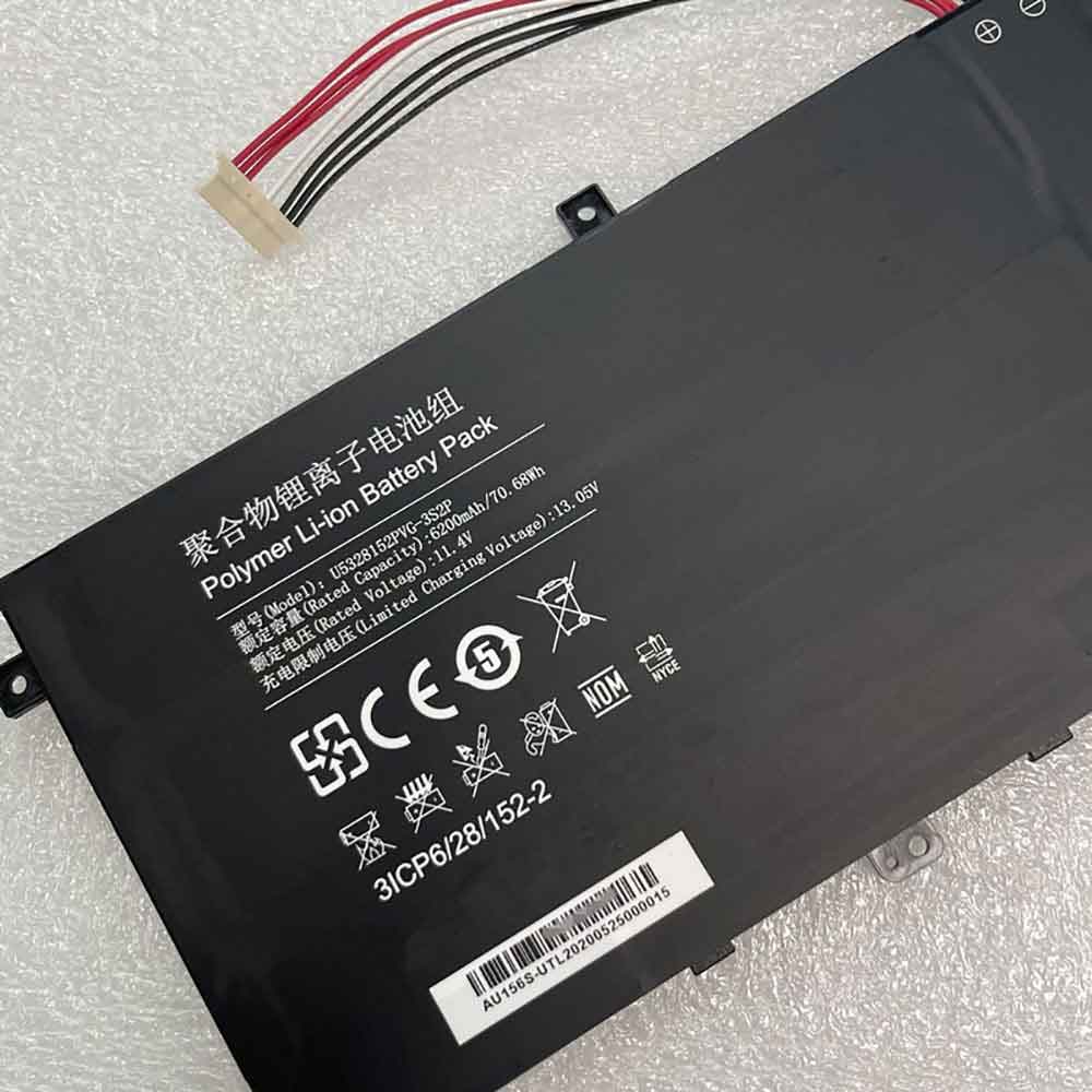 Rtdpart U5328152PVG-3S2P battery 