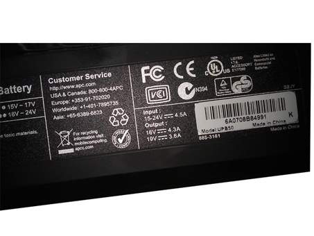 APC UPB50 Laptop accu batterij