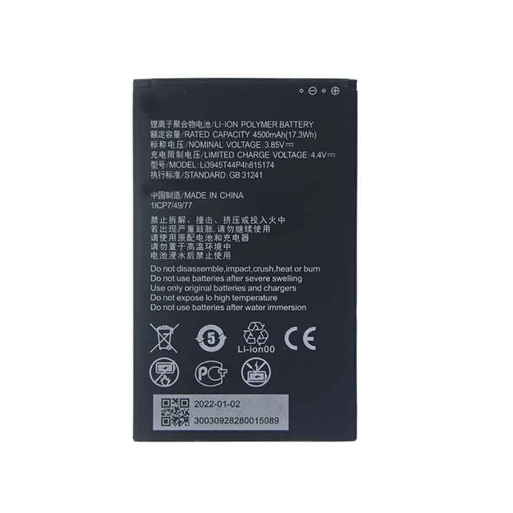 ZTE Li3945T44P4h815174 Tablet Accu batterij
