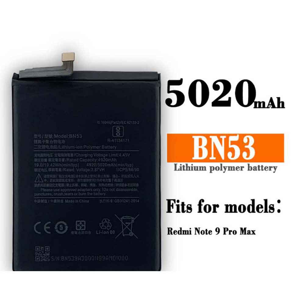 BN53 for Xiaomi Redmi Note 9 Pro Max