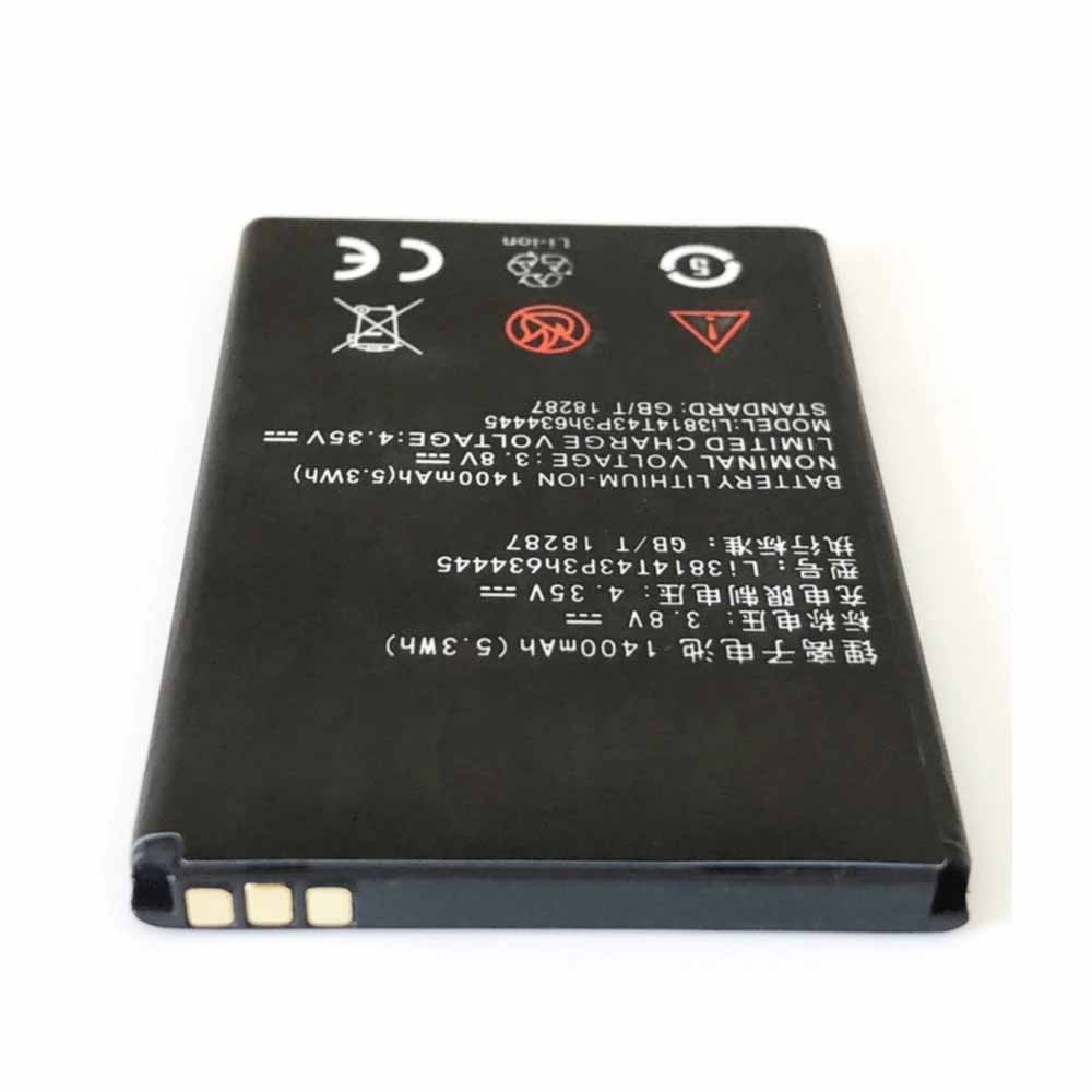 Batterie pour ZTE Blade L110 Li3814T43P3h634445, 1400mAh/5.3WH 