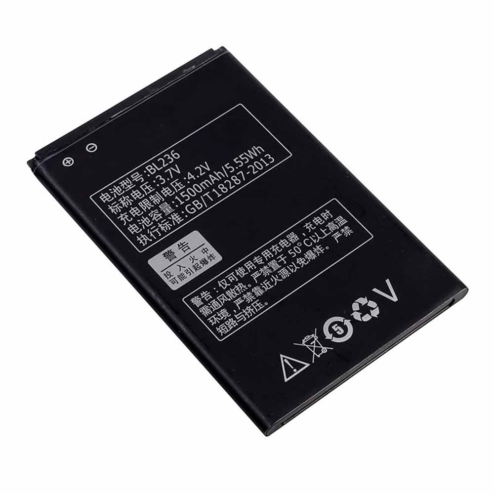 Batterie pour Lenovo A320t BL236, 1500mAh/5.55WH 