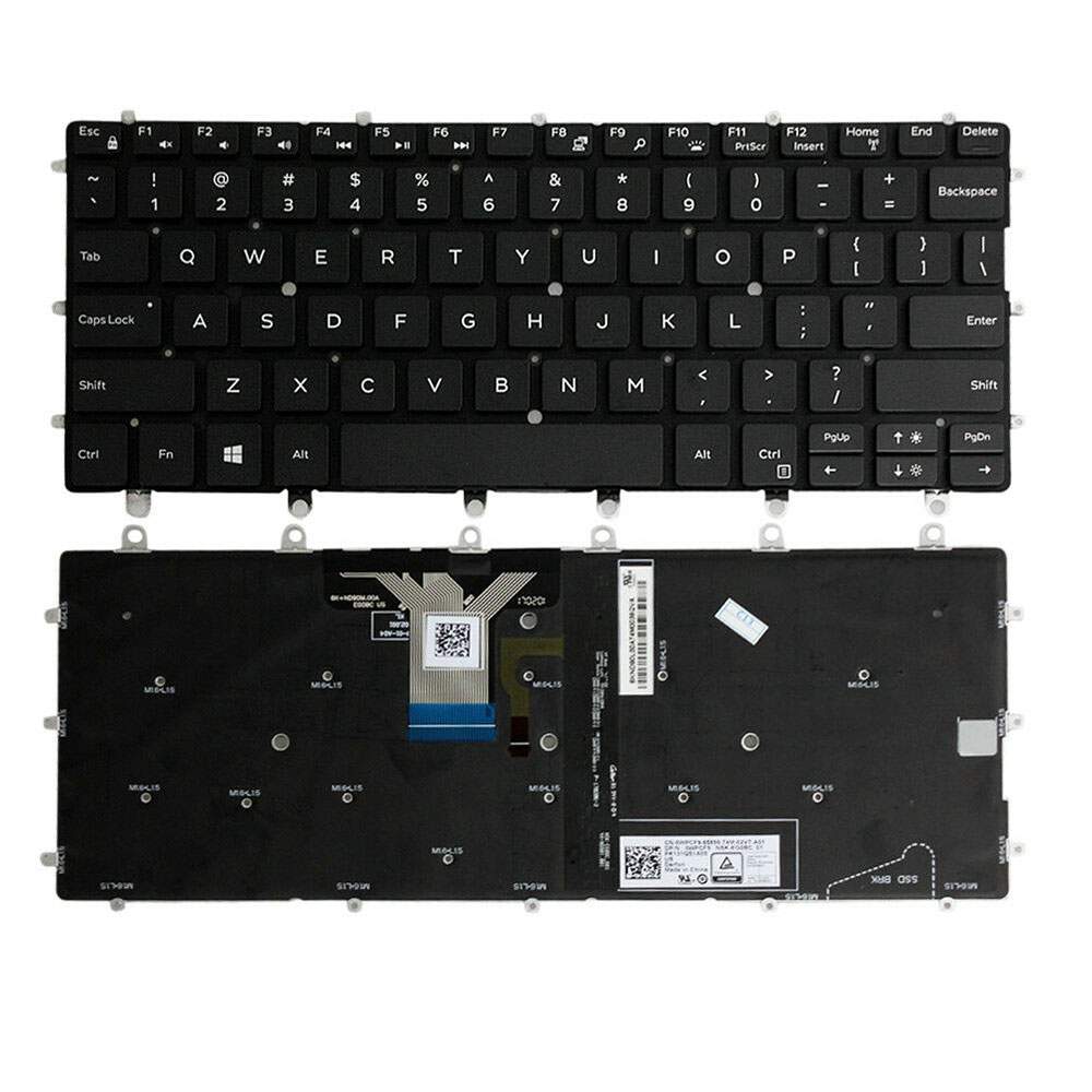  for US keyboard For Dell XPS 13 9365 XPS13 Backlit 0WPCF9 NSK-EG NO FRAME